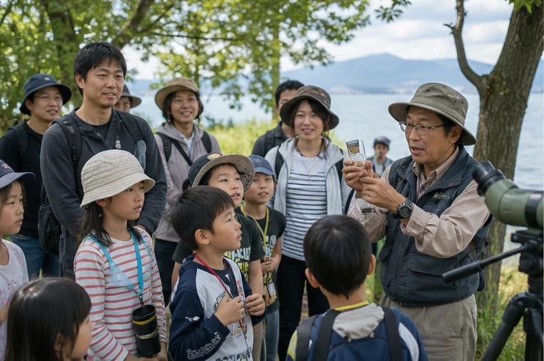 親子で参加する自然観察会